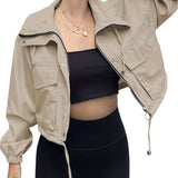 AGAPITA™ – Lightweight Zip-Up Cropped Jacket