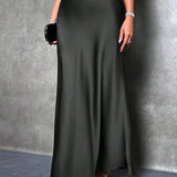 FIONA™ - Satin High-Waist Skirt