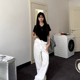 PAISLEY™ – Elegant Lace-Trimmed Wide-Leg Jeans