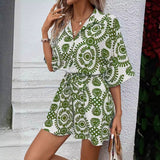 CASSIA™ - Elegant Summer Floral Boho Romper