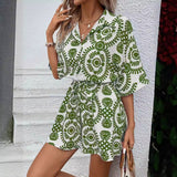 PHILOMENA™ - Elegant Summer Floral Boho Romper