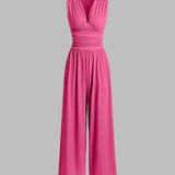 MUTYA™ – Chic Sleeveless Wide-Leg Jumpsuit
