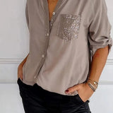DANICA™ -  Sequin Detailed Blouse