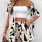 FANNIE™ – Simple Summer Floral Top and Shorts Set