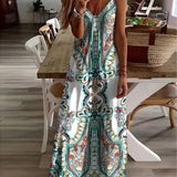 PUGAR™ - Chic Summer Sleeveless Strap Maxi Dress