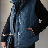 DARCY™ - Chic Lightweight Button-Up Puffer Vest