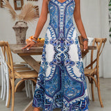 PUGAR™ - Chic Summer Sleeveless Strap Maxi Dress