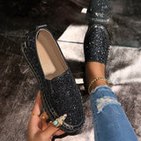 RUBEA™ - Fashionable Slip-On Glitter Loafers for Daily Wear
