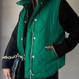 DARCY™ - Chic Lightweight Button-Up Puffer Vest