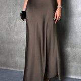 FIONA™ - Satin High-Waist Skirt
