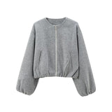 ARMINDA™ – Casual Balloon Sleeve Jacket
