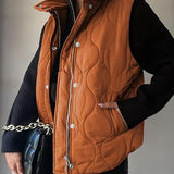 DARCY™ - Chic Lightweight Button-Up Puffer Vest