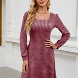 LYRA™ - Cozy Fall Babydoll Dress