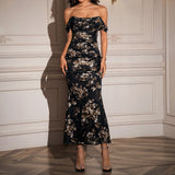 EUNOIA™ - Elegant Off Shoulder Backless Mermaid Dress