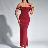 EUNOIA™ - Elegant Off Shoulder Backless Mermaid Dress
