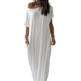 HALLIE™ – Soft Batwing Sleeve Lounge Dress