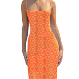 BRIELLA™ – Floral Backless Boho Cami Dress