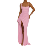 NADIRA™ – Sexy Backless High Split Slip Dress