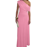 CELINA™ – Sexy Asymmetric Pleated Midi Dress