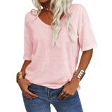 KATIE™ – Relaxed V-Neck Essential Tee