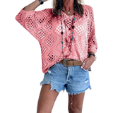 COVE™ – Breezy Crochet Batwing Top