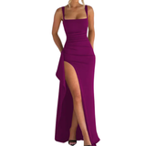 NADIRA™ – Sexy Backless High Split Slip Dress