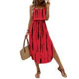VIVICA™ – Vibrant Printed Spaghetti Strap Dress