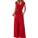 LENA™ – Breezy V-Neck Wide-Leg Set