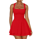 RIELLE™ – Snatched Square Neck Mini Dress