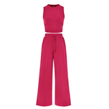 REINA™ – Ribbed Knit Sleeveless Lounge Set