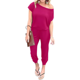 NELLY™ – Off-Shoulder Pocket Casual Jumpsuit