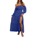 MEADOW™ – Bohemian Off-Shoulder Layered Maxi