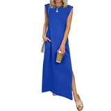 BREEANA™ – Relaxed Sleeveless Split Maxi Dress