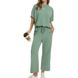 TATUM™ – Relaxed Wide Leg Lounge Two Piece Set