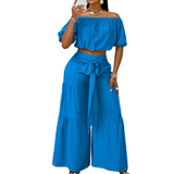 TALLINN™ – Breezy Bow Shoulderless Wide Leg Set
