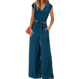 LENA™ – Breezy V-Neck Wide-Leg Set