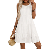 HELENA™ – Breezy Plaid Sleeveless Sundress