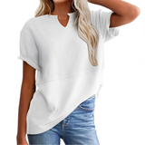 GRACIE™ – Cozy Waffle Knit V-Neck Top