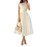 LENNORA™ – Sleek Open-Back Maxi Dress