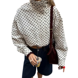 DARCY™ – Polka Dot Long Sleeve Jacket