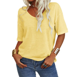KATIE™ – Relaxed V-Neck Essential Tee
