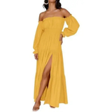 MEADOW™ – Bohemian Off-Shoulder Layered Maxi