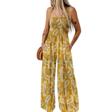 SOLARA™ – Boho Printed Wide-Leg Jumpsuit