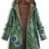 ZAHARA™ | Artistic Fleece-Lined Jacket