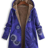 ZAHARA™ | Artistic Fleece-Lined Jacket