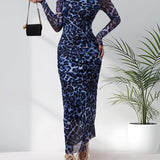 ALIANNA™ - Elegant Leopard Print Ruched Bodycon Dress for Parties