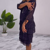 ELINA™ - Dotted Elegance Dress
