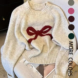 GRACIE™ - Elegant Bow Knit Sweater for Fall & Winter Fashion