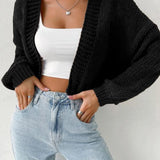 HEIDI™ - Open Front Knit Cardigan with Cartoon Print for Cozy Outfits
