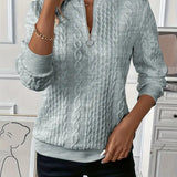 EMMA™ |  Elegant Quarter-Zip Sweater